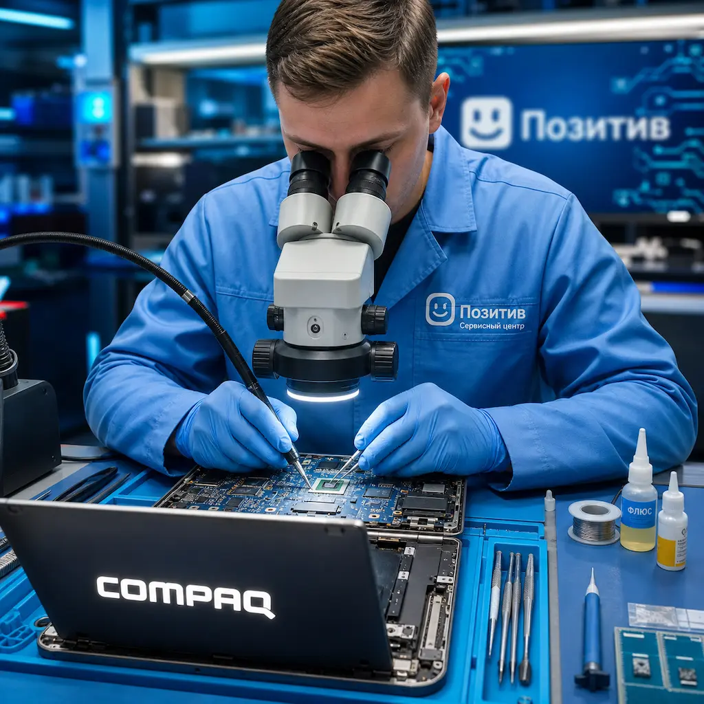Замена видеокарты ноутбука Compaq в Чебоксарах