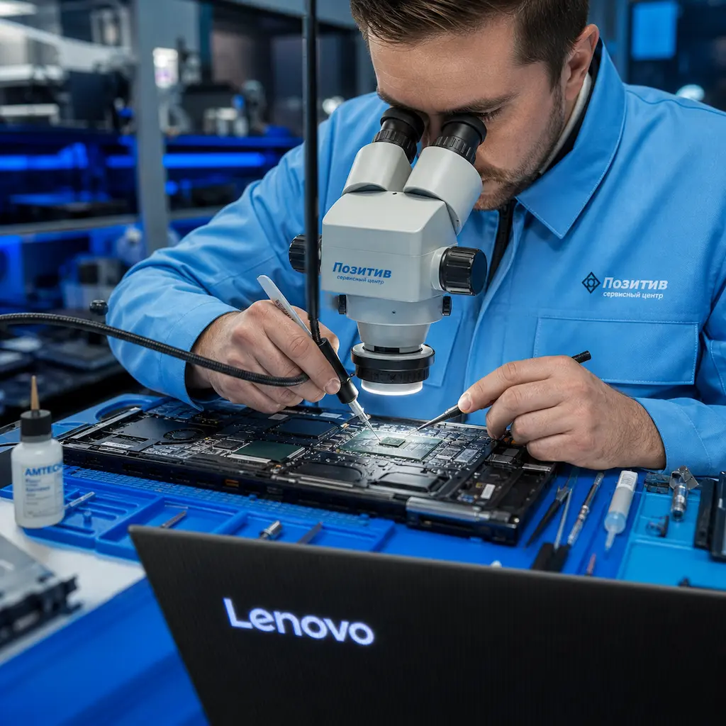 Замена видеокарты ноутбука Lenovo в Чебоксарах
