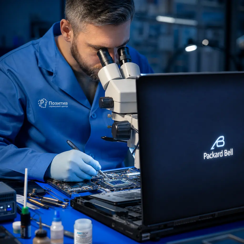 Замена видеокарты ноутбука Packard Bell в Чебоксарах