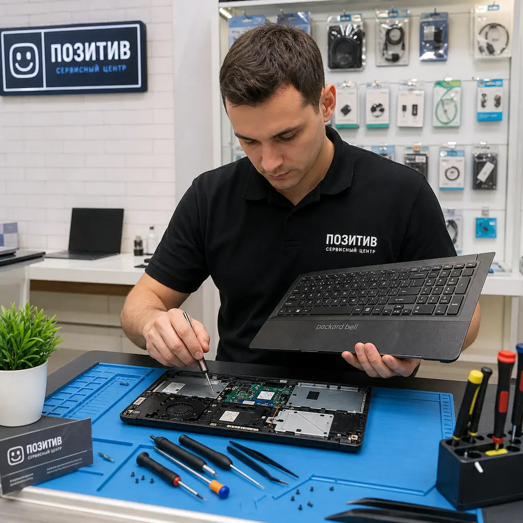 заменить клавиатуру на ноутбуке Packard Bell в Чебоксарах