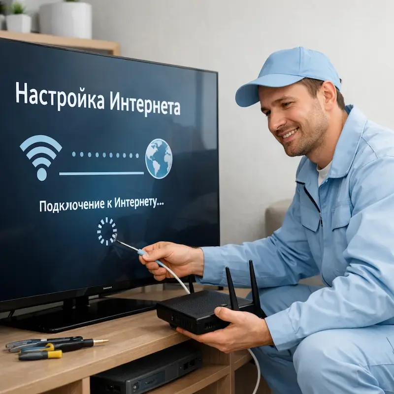 Настройка интернета на ТВ в Чебоксарах