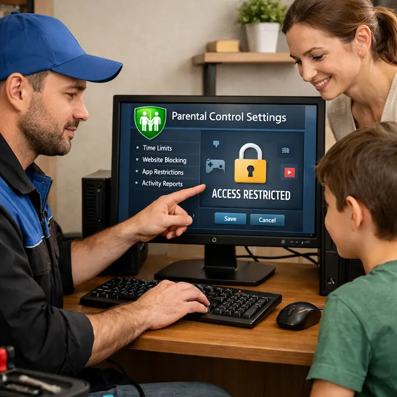 Родительский контроль на компьютере и ноутбуке в Чебоксарах