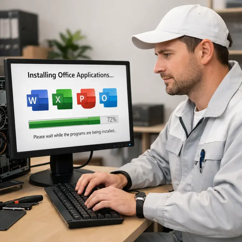 установка офисных программ на компьютер в Чебоксарах