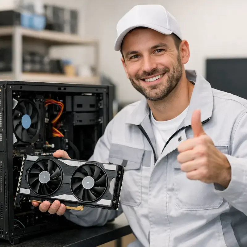 установка видеокарты на ПК в Чебоксарах