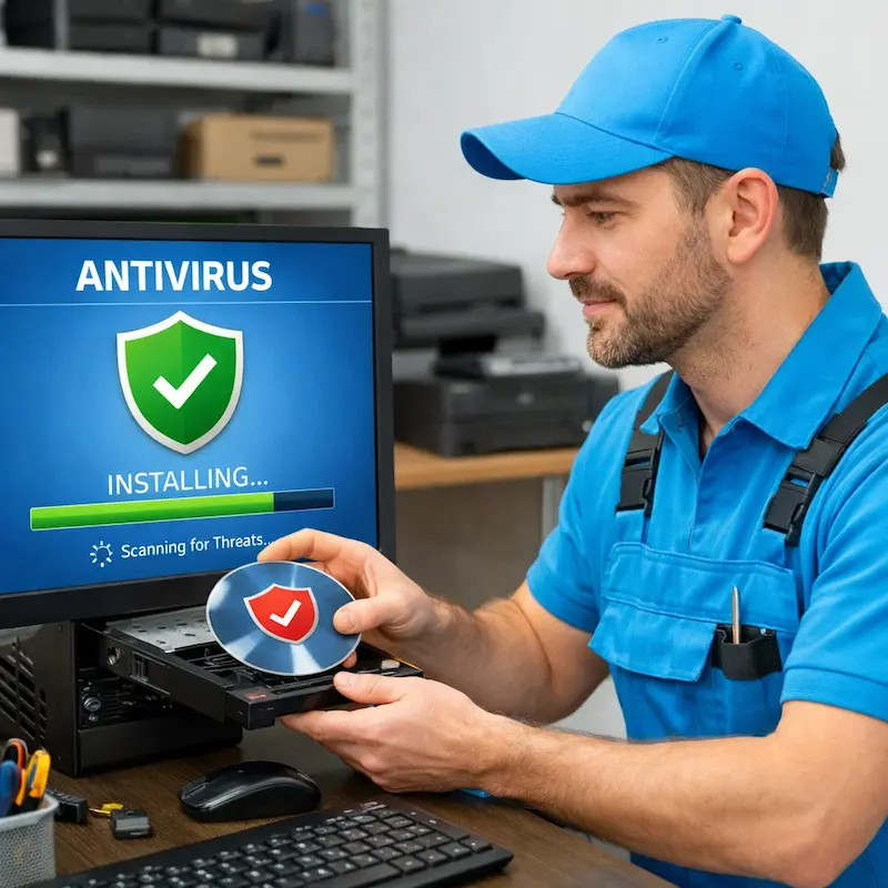 Установка антивируса в Чебоксарах на дому