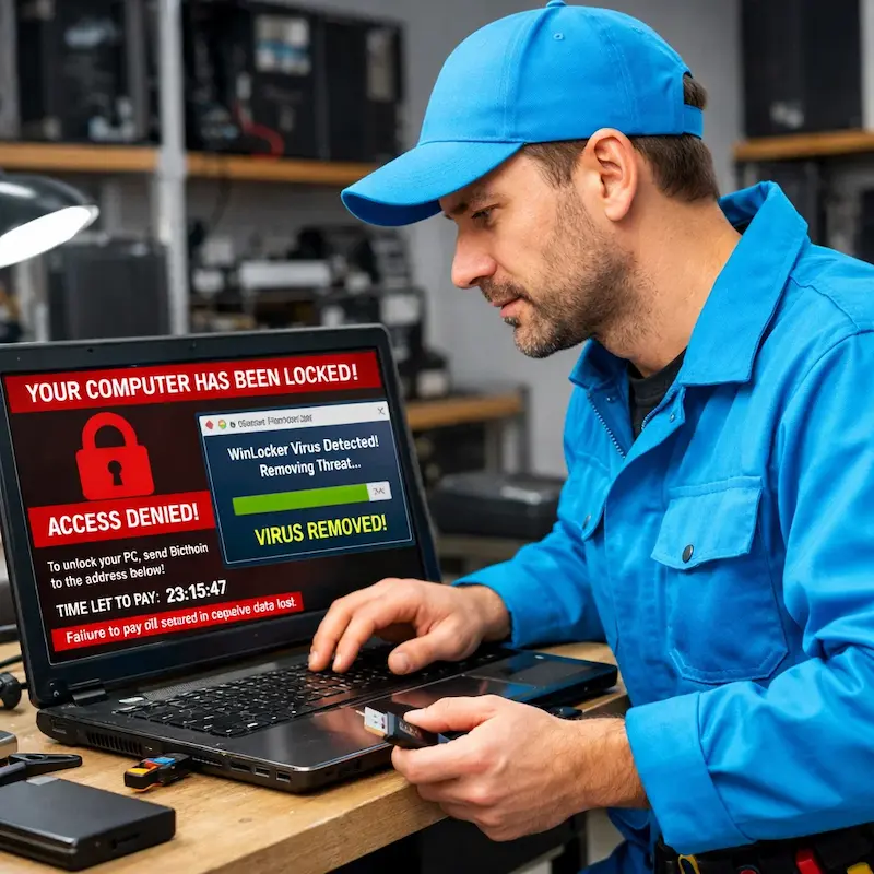 Поможем разблокировать компьютер и ноутбук в Чебоксарах